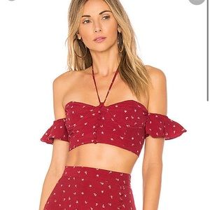 For Love and lemons La Lana top small NWT